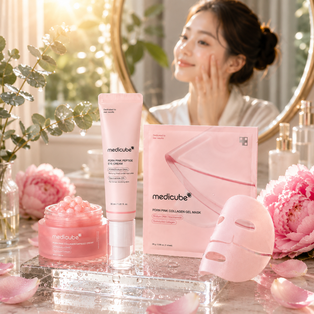 Комплект за грижа за кожата Medicube Pink Collagen – 3 части