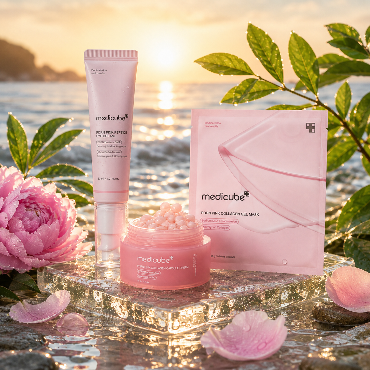 Комплект за грижа за кожата Medicube Pink Collagen – 3 части